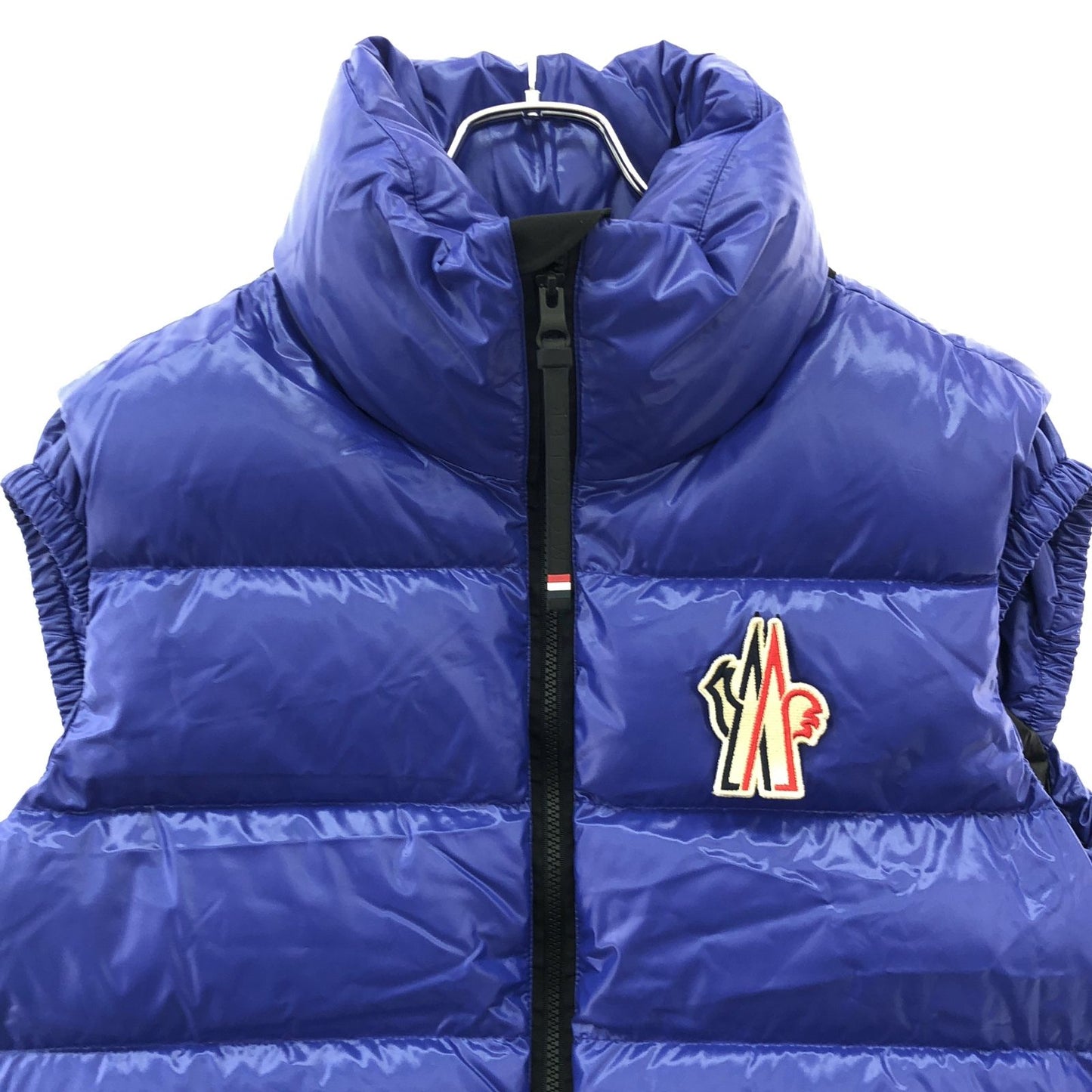 MONCLER Men's Down Vest in Blue - Exquisite Craftsmanship