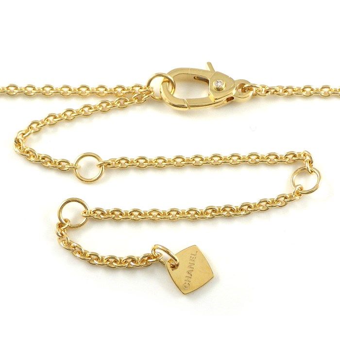 CHANEL Coco Crush Necklace with Diamonds in 18K Yellow Gold