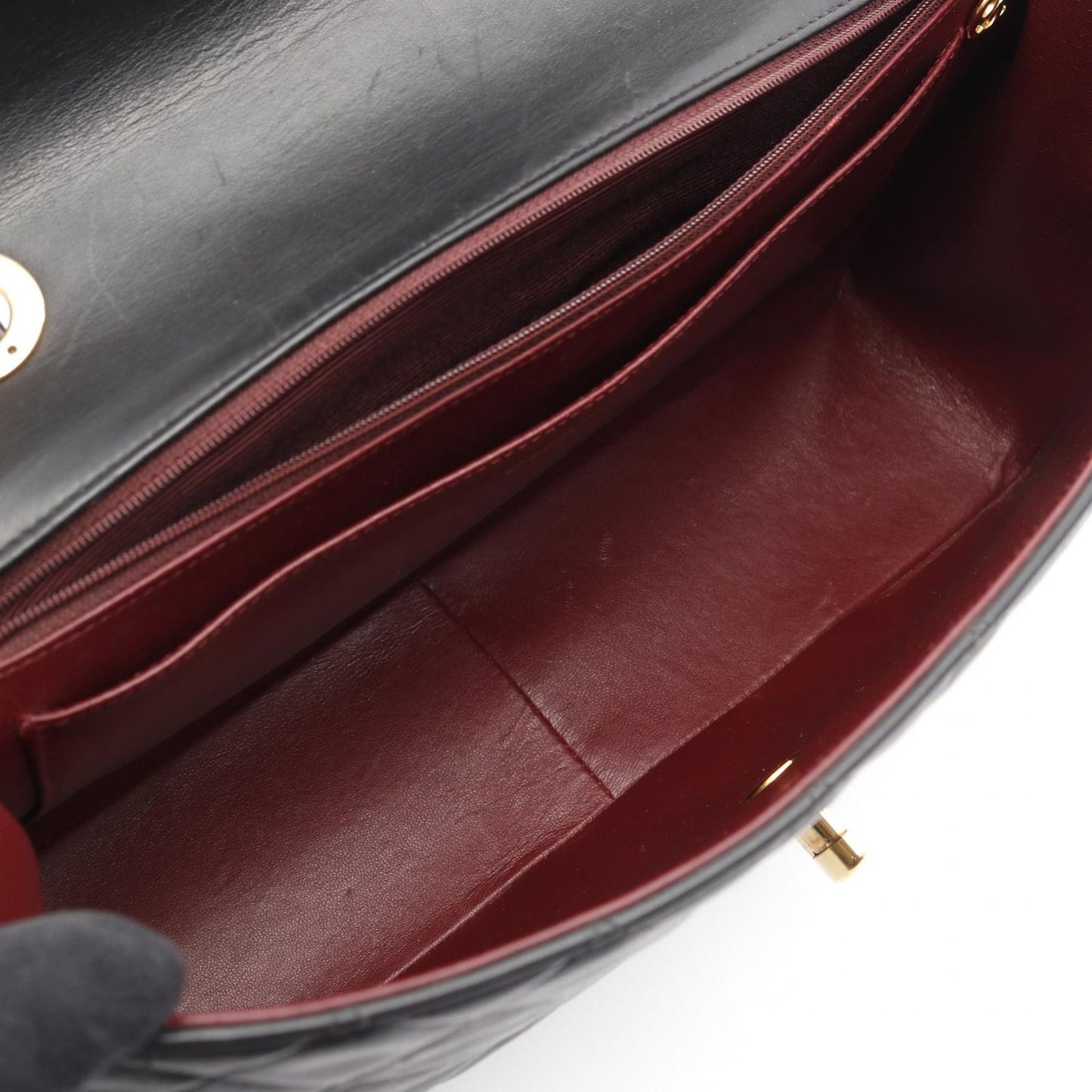 CHANEL De Camellia 34 Shoulder Bag in Black Lambskin