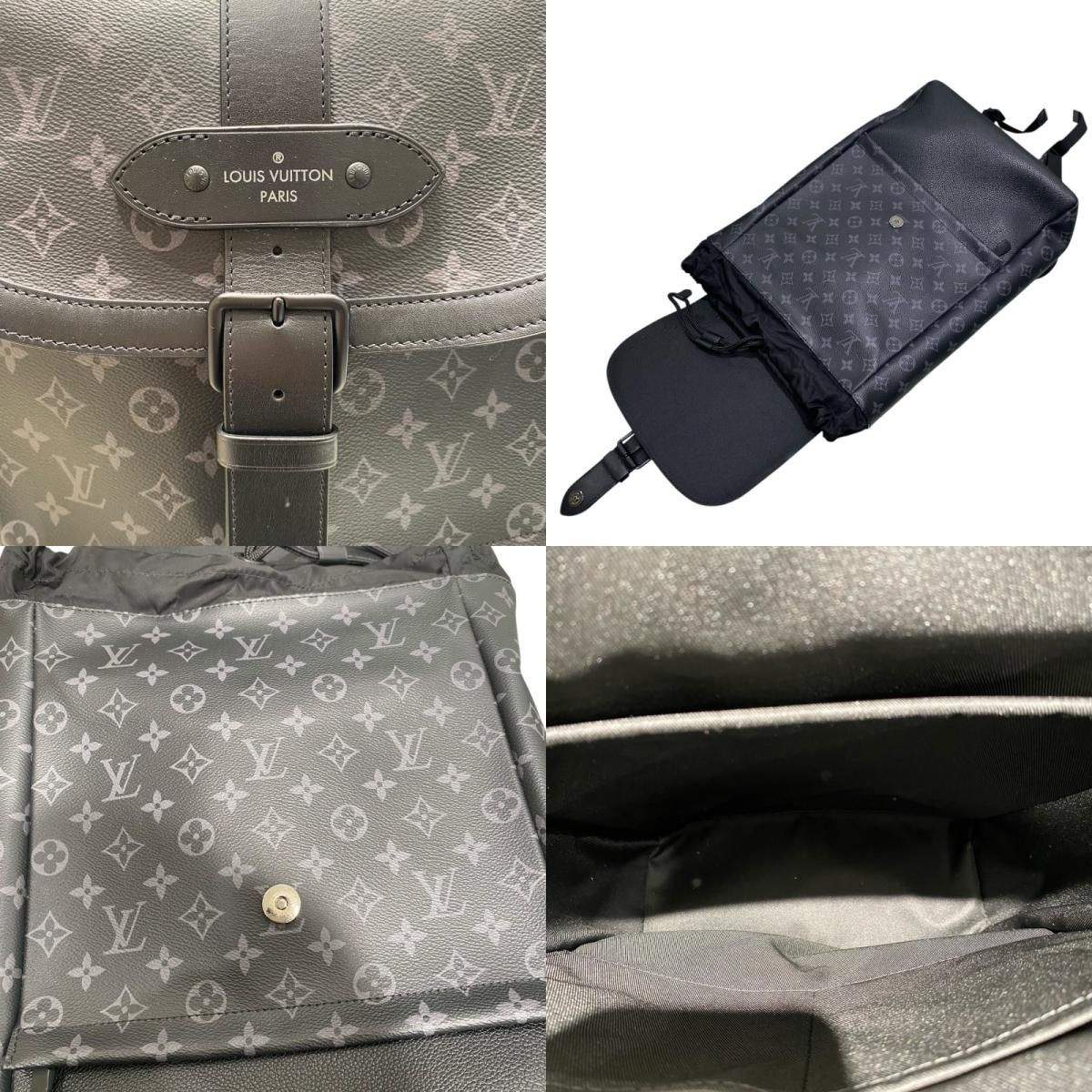 Louis Vuitton Monogram Eclipse Soumure Backpack - Black
