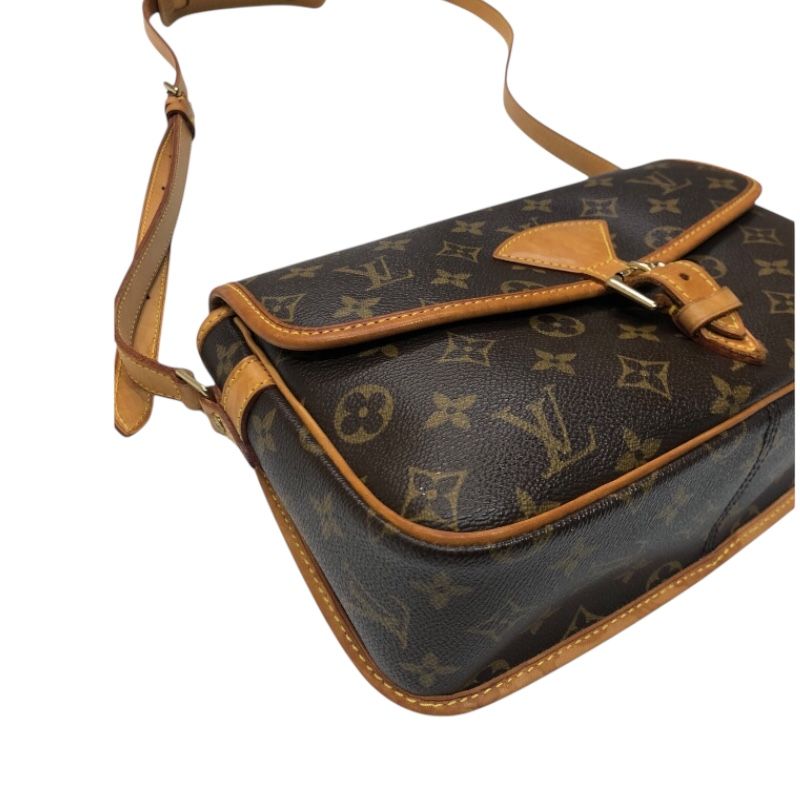 Louis Vuitton Monogram Salony Shoulder Bag - Brown & Gold Hardware