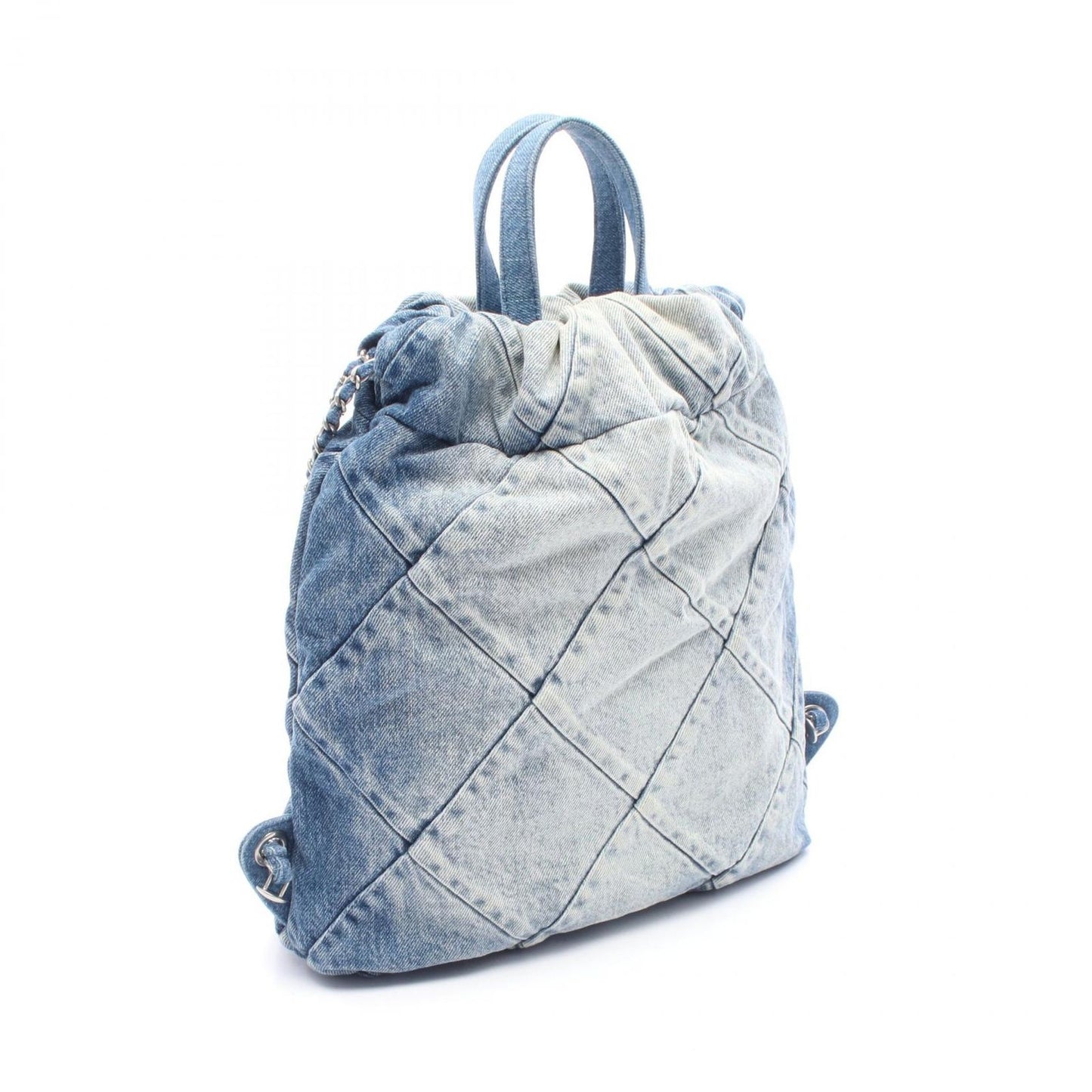 CHANEL 22 Denim Blue Backpack - Timeless Elegance