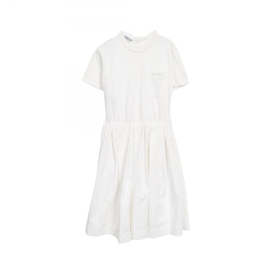 PRADA Cotton Dress 33556 - Timeless Elegance in White