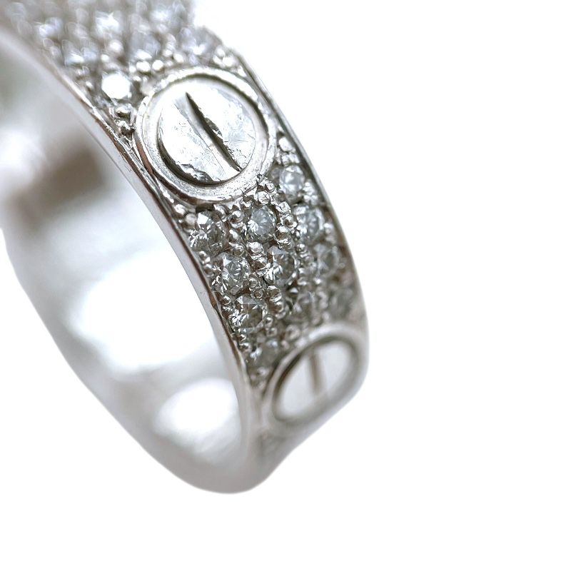 Cartier Love Ring in K18 White Gold - Timeless Elegance