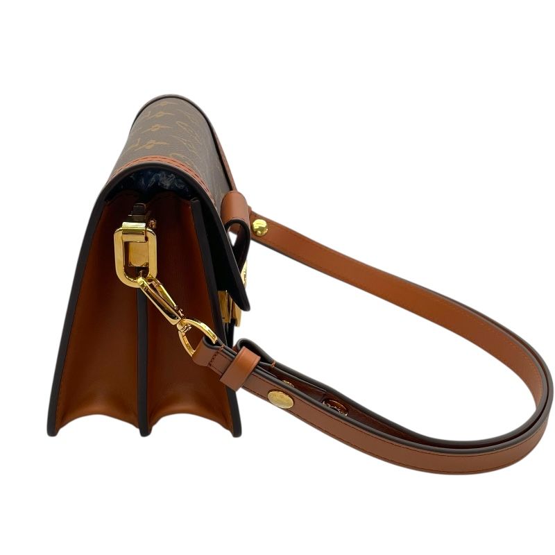Louis Vuitton Dauphine Mini Shoulder Bag in Brown Monogram Canvas