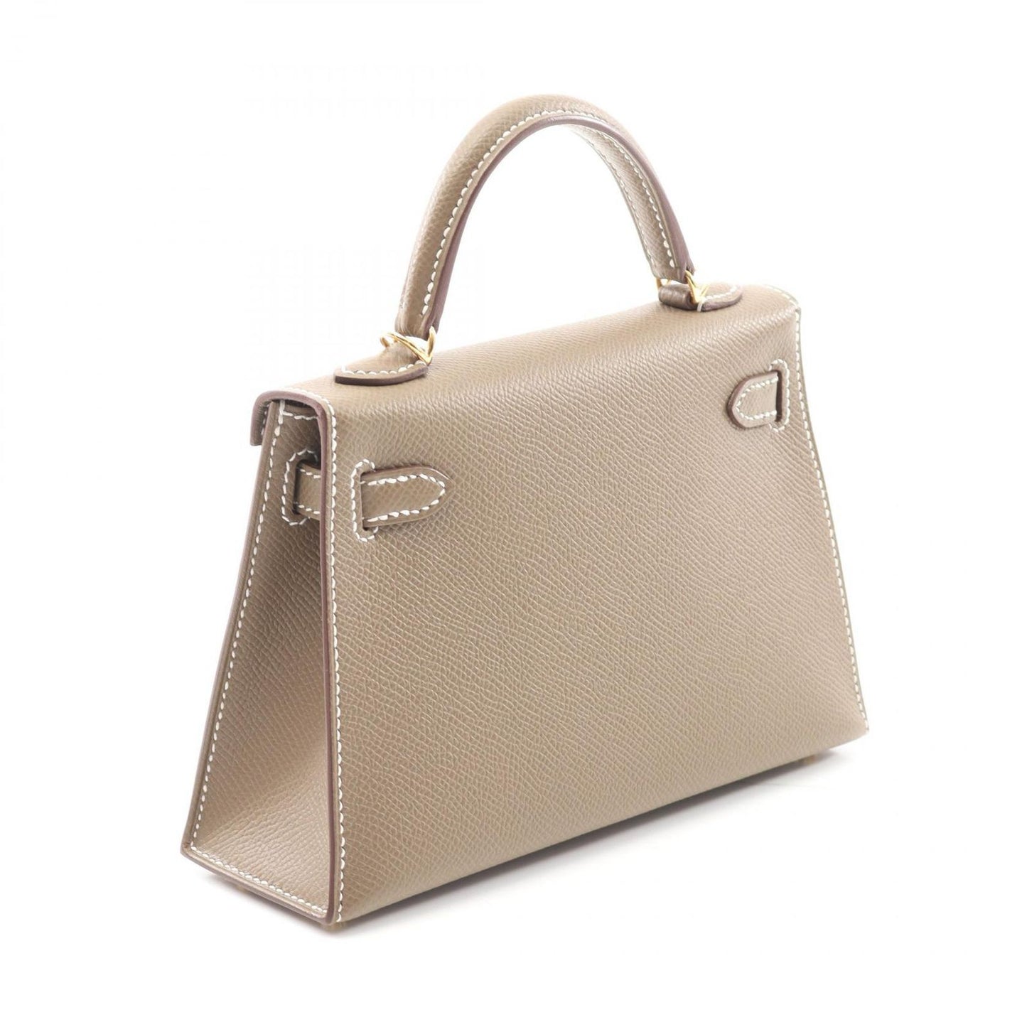 HERMES Mini Kelly 2 Handbag in Etoupe - Unused Luxury