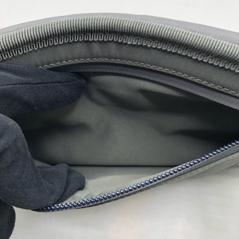 GUCCI GG Nylon Belt Bag - Gray/Red - Exclusive Luxury Accessory