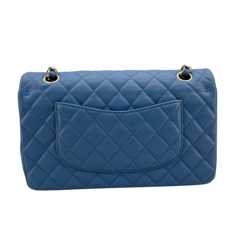 CHANEL Matelassé 25 Black Caviar Skin Shoulder Bag