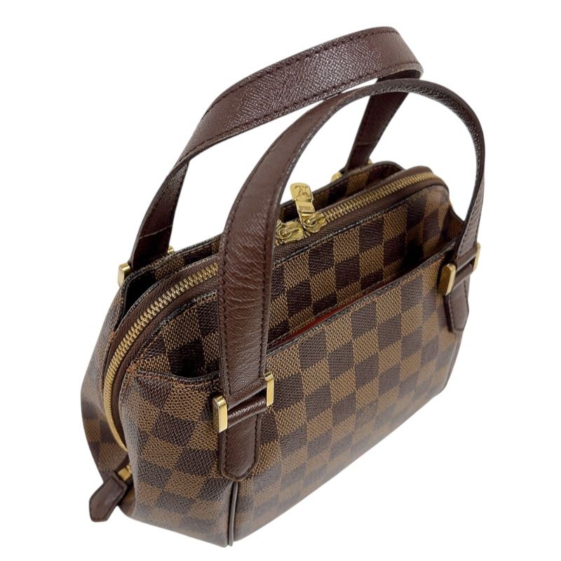 Louis Vuitton Belem PM Handbag - Brown Damier Canvas with Gold Hardware