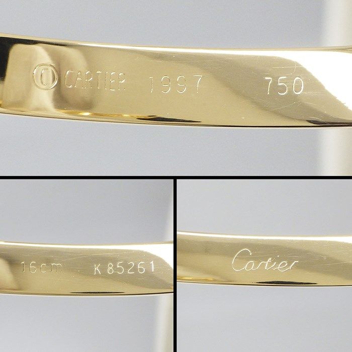 Cartier Anniversary Bangle with Diamond in 18K Yellow Gold