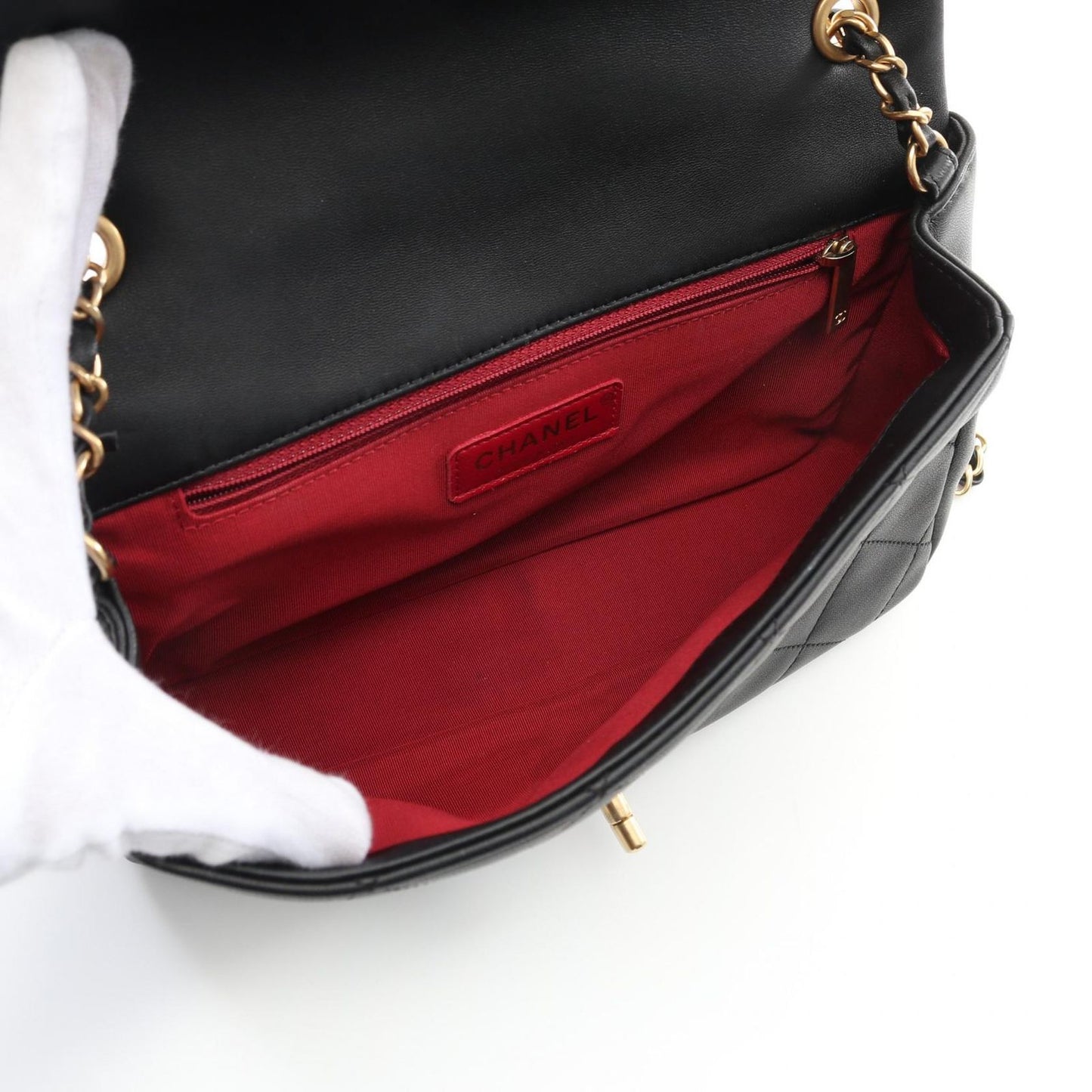 CHANEL Matelassé Shoulder Bag in Black Lambskin - Timeless Elegance