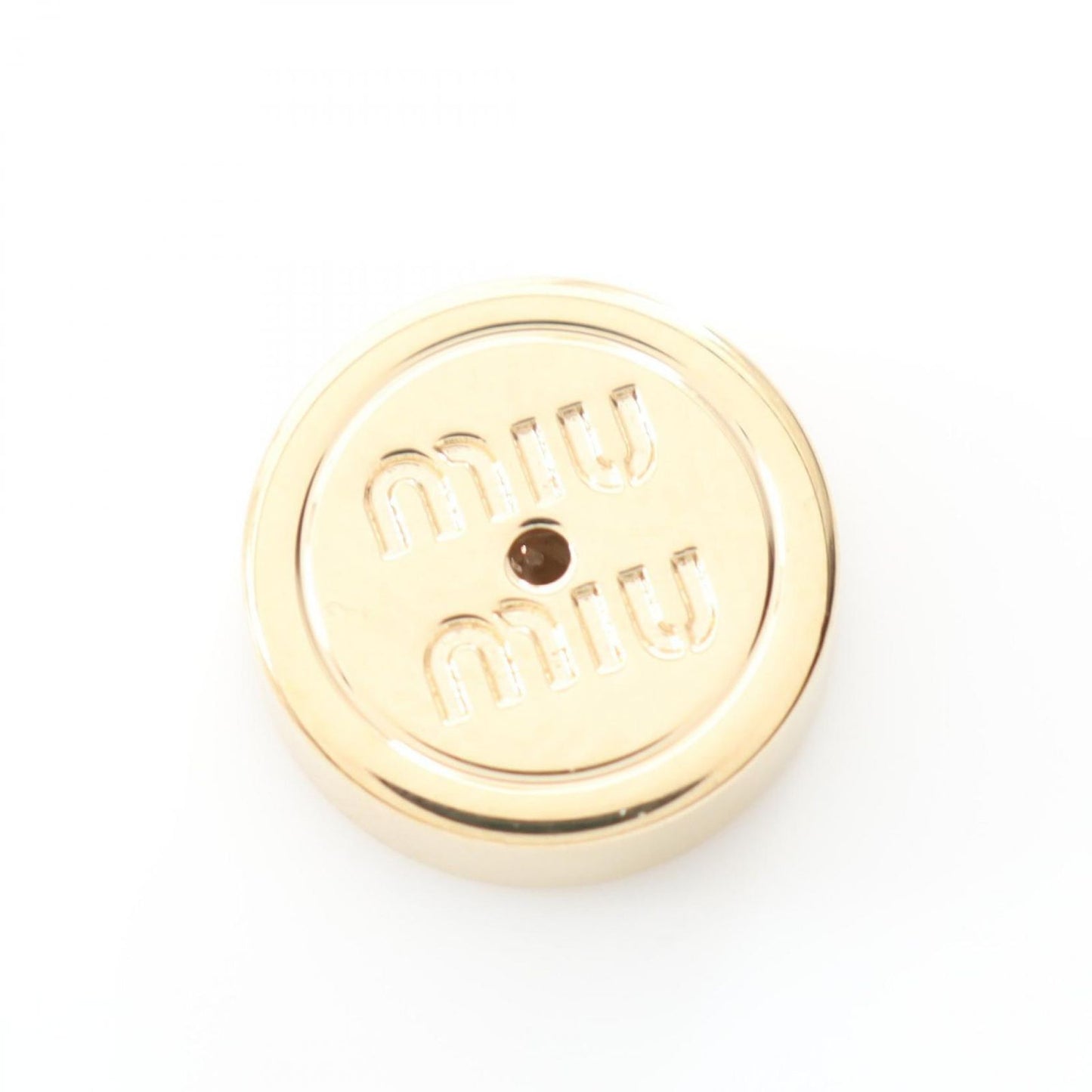 Miu Miu Gold Plated Earrings - Exquisite Luxury for Women