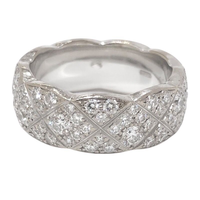 CHANEL Coco Crush Ring in 750WG with Diamonds - Exquisite Luxury