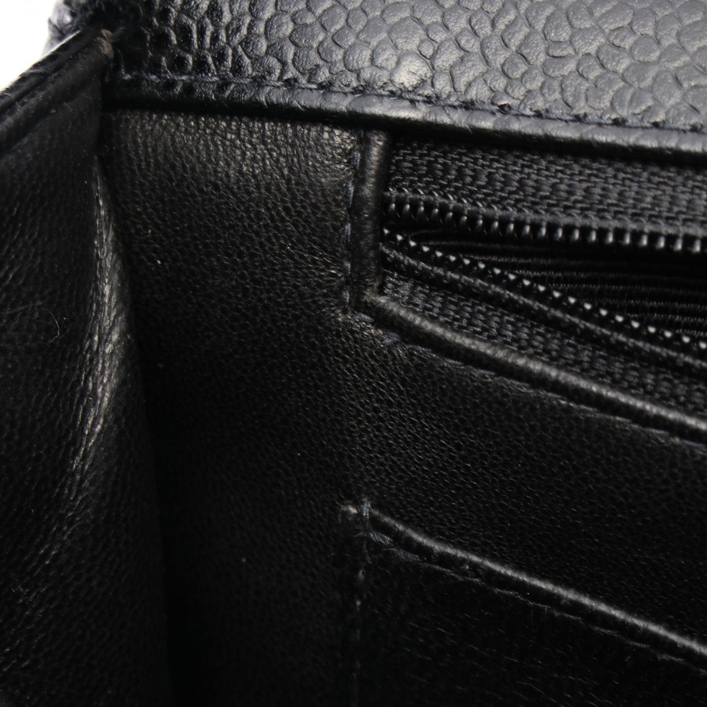 CHANEL Matelassé 30 Single Flap Shoulder Bag in Black Caviar Skin