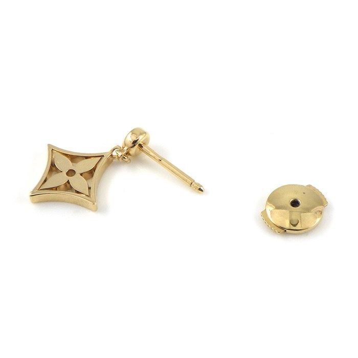 Louis Vuitton Monogram Idylle Star Motif Diamond Earrings - K18YG