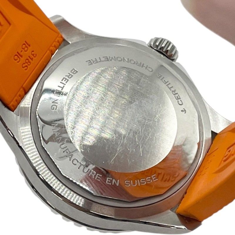 Breitling Superocean Automatic 36 - Orange Dial Ladies Watch