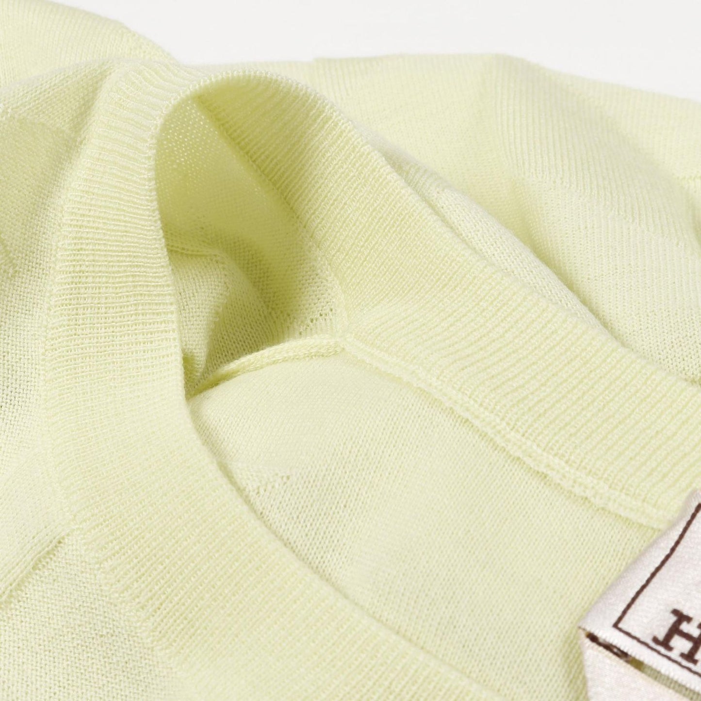HERMES Wool Knit Sweater - Exquisite Green Knitwear for Men