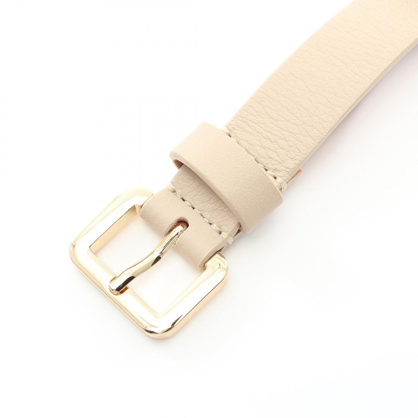 MAX MARA MALAGA Beige Leather Belt - Exquisite Craftsmanship