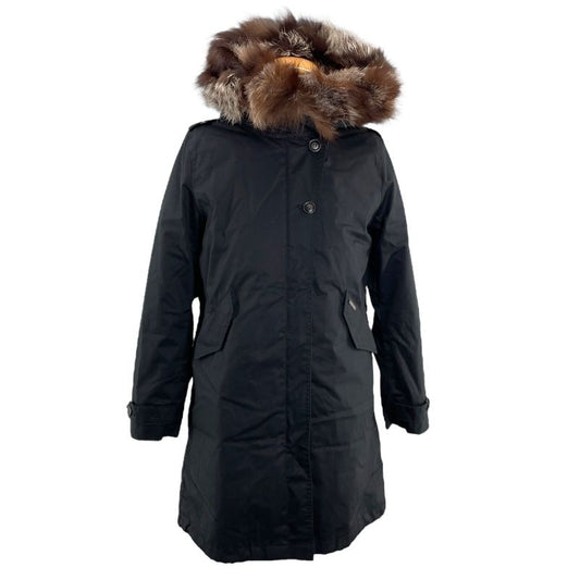 Woolrich Fur Liner Down Coat - Black Cotton, Women's M