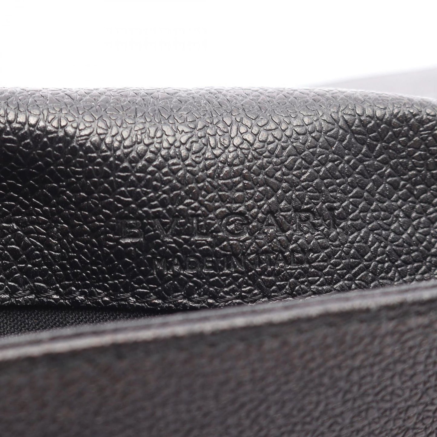BVLGARI Black Leather Clutch Bag - Timeless Elegance