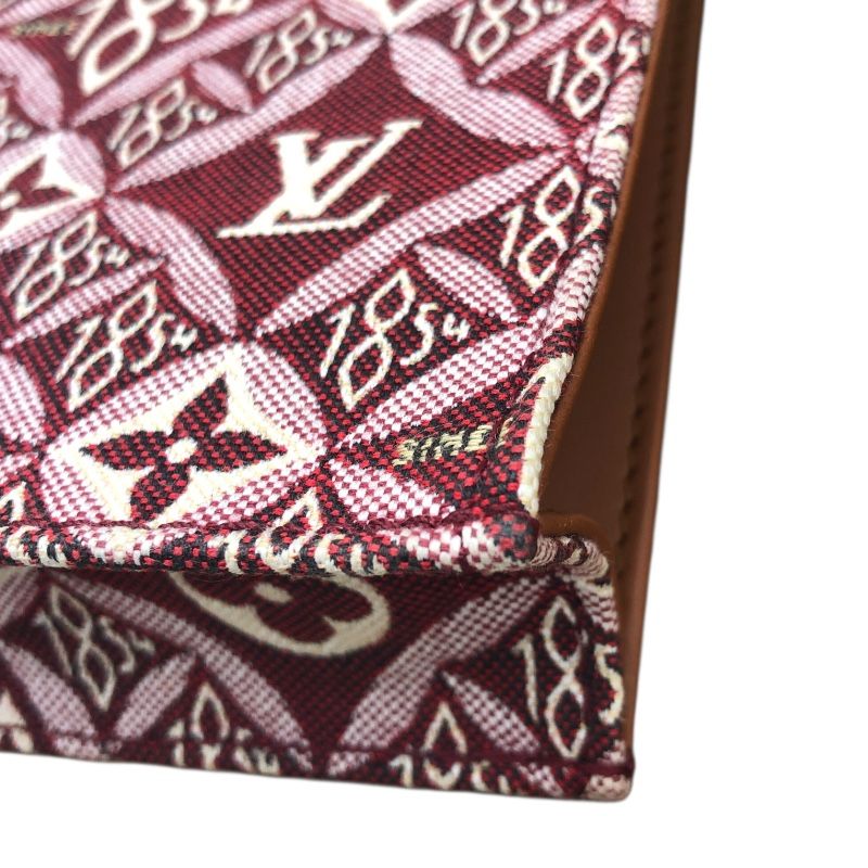 Louis Vuitton Petite Sac Plat M69846 Bordeaux Jacquard Shoulder Bag