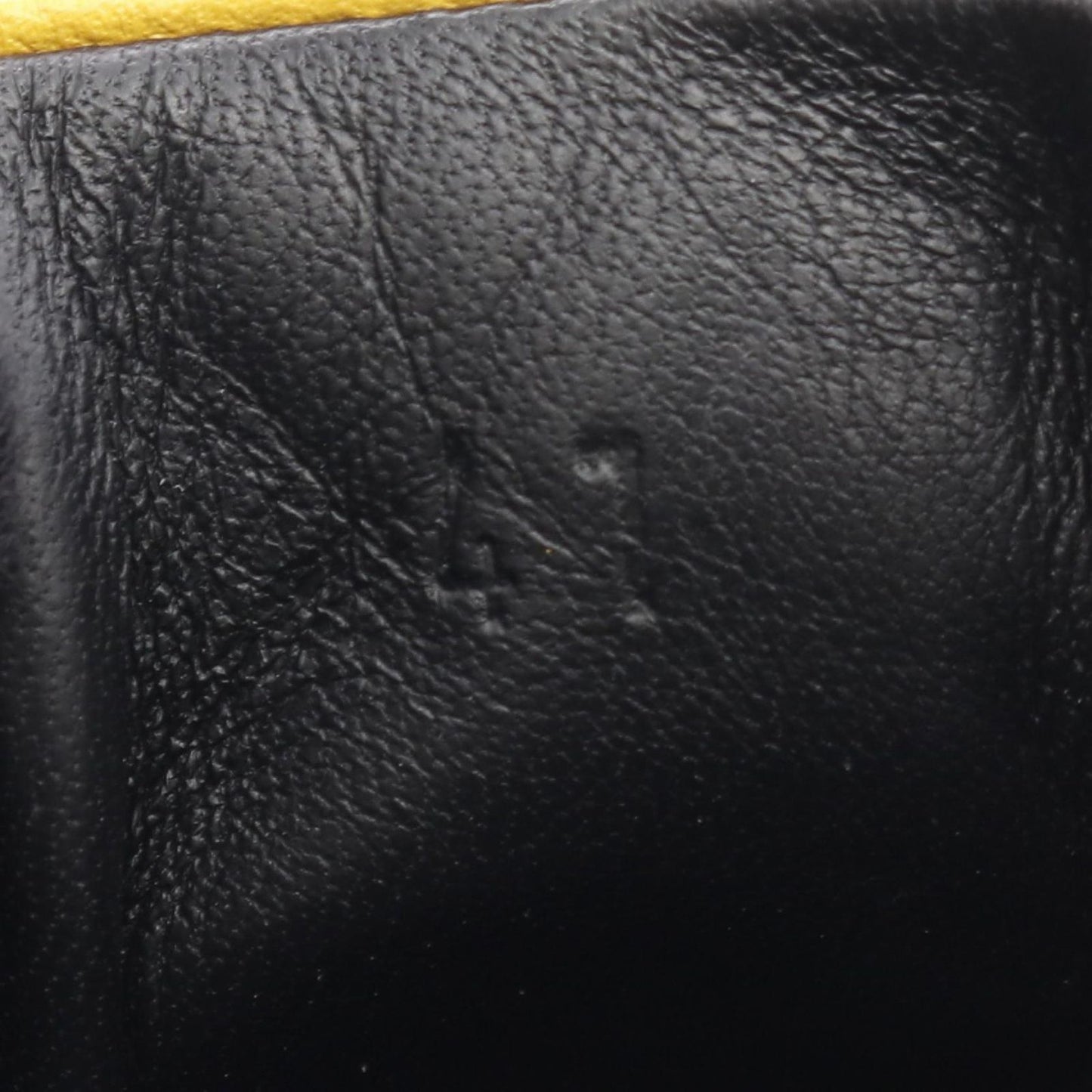 HERMES Leather Sneakers in Green & Yellow - Size 41