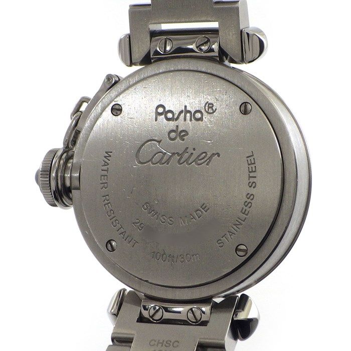Cartier Miss Pasha W3140007 Silver Dial Stainless Steel Watch