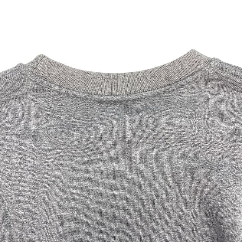 HERMES Leather Tape Pocket Sweatshirt in Gray - Men's XL