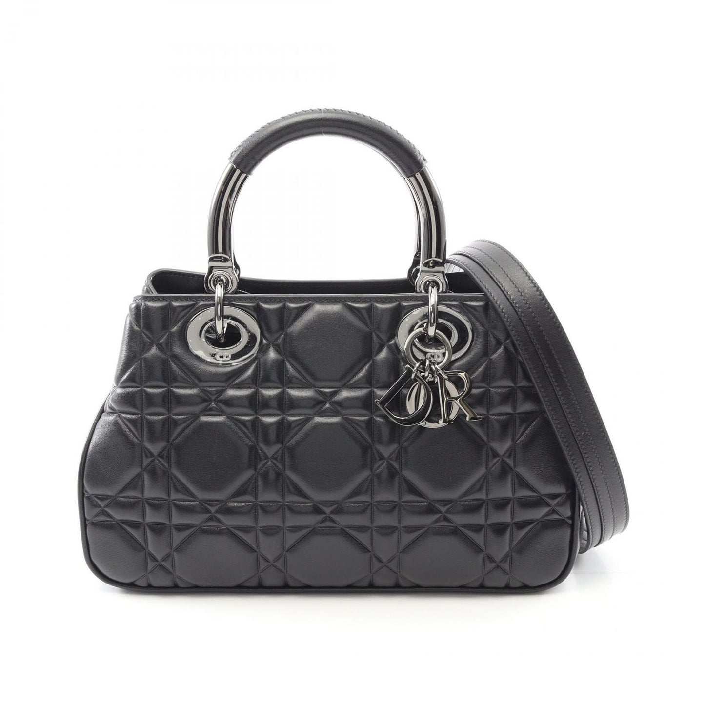 Dior Lady 95.22 Cannage Black Leather Handbag - Timeless Elegance