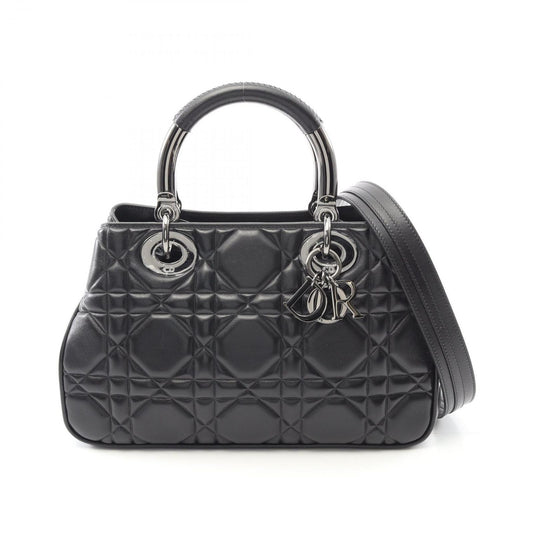Dior Lady 95.22 Cannage Black Leather Handbag - Timeless Elegance