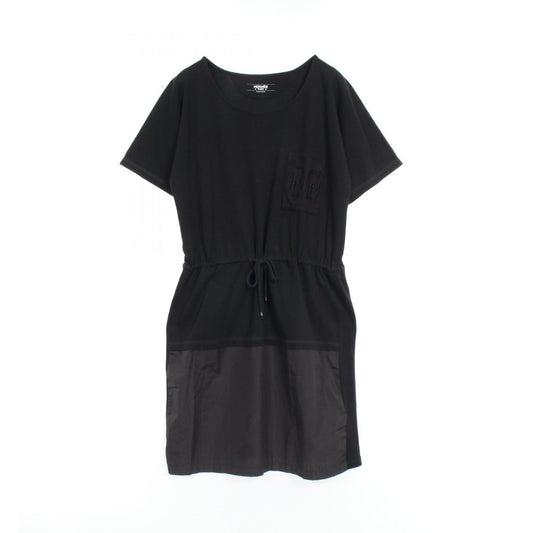 HERMES Bouclerie d'Attelage Black Cotton Dress - Size 38