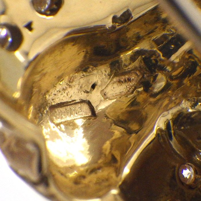 Exquisite Diamond Elephant Motif Brooch in K18 Yellow Gold