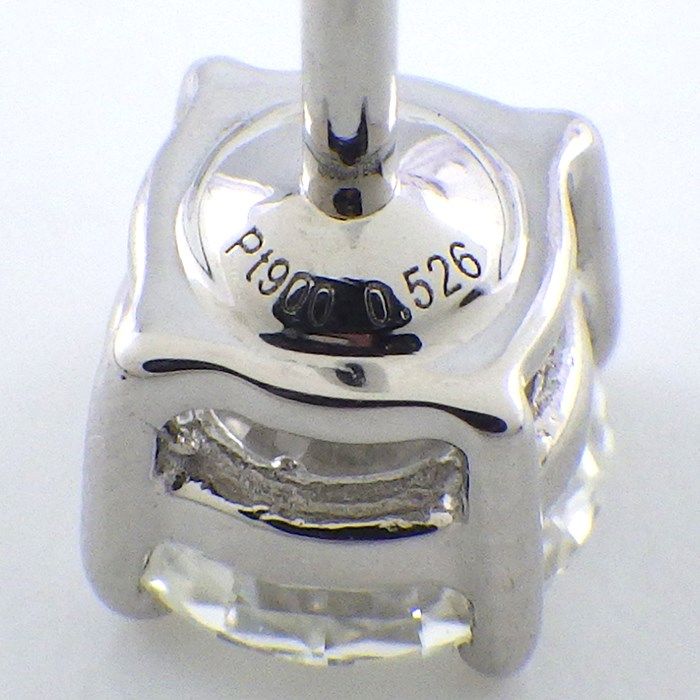 Exquisite Diamond Solitaire Earrings in Platinum - 0.526ct & 0.510ct