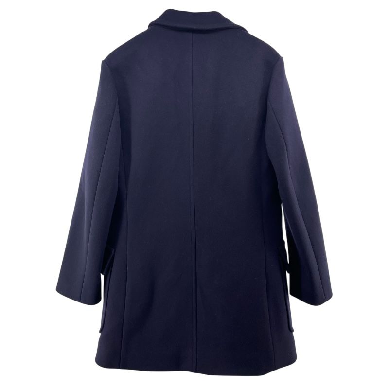 Louis Vuitton Navy Wool Cashmere Coat - Exquisite Craftsmanship
