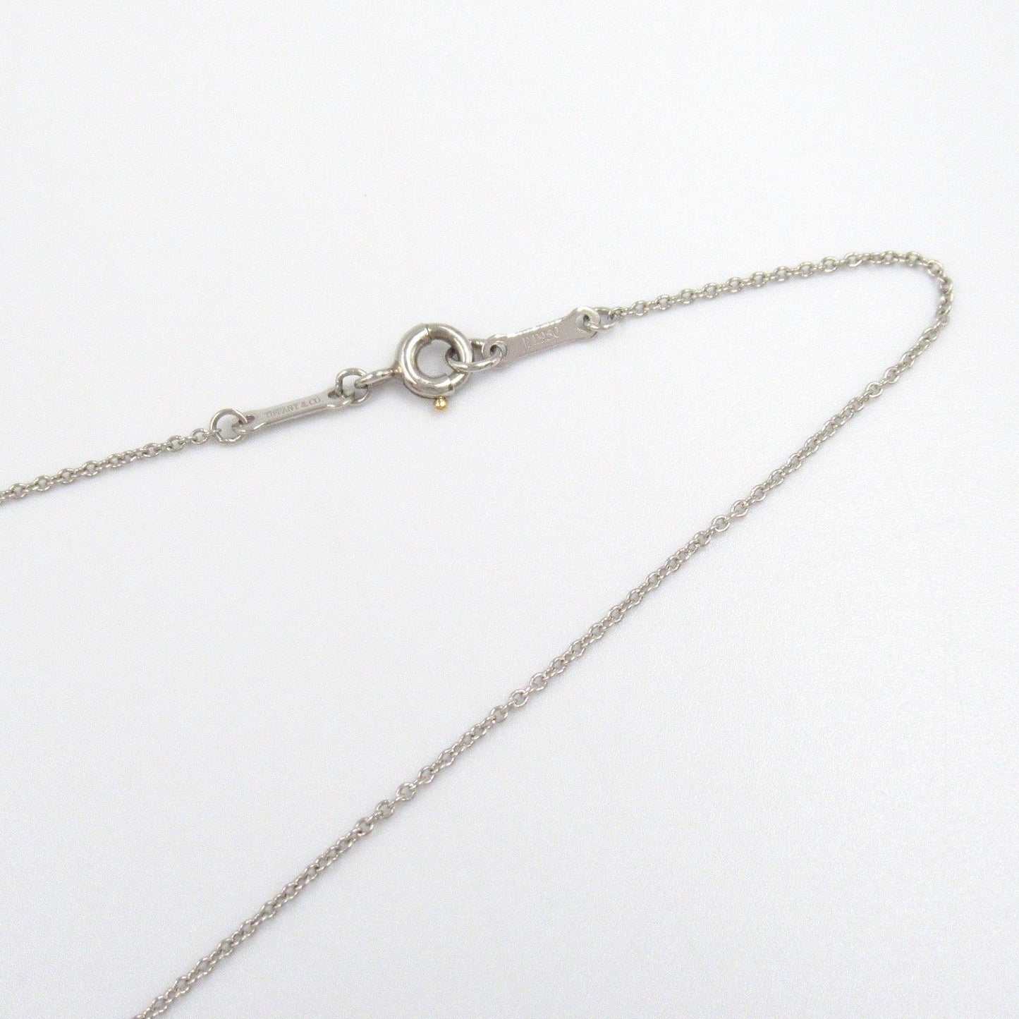 TIFFANY & CO Open Heart Necklace in Platinum - Timeless Elegance