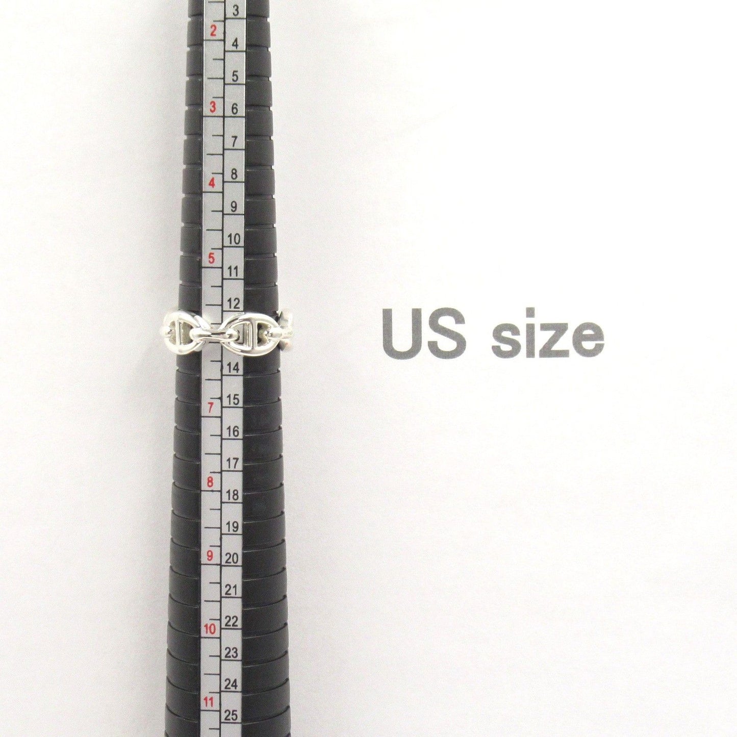 HERMES Chaine d'Ancre Ancienne Ring in Silver 925 - Size 11.5