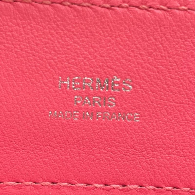 HERMES Aline Mini Shoulder Bag in Rose Azalee with Silver Hardware