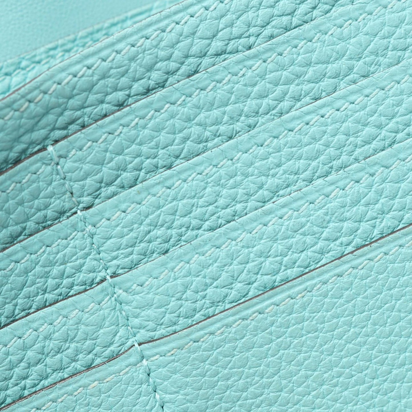 HERMES Dogon Long Wallet in Blue Atoll - Exquisite Craftsmanship