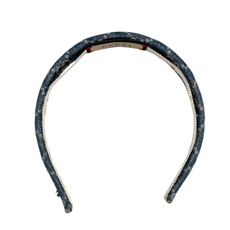 GUCCI Eco Wash Headband in Blue GG Denim - Exclusive Luxury Accessory