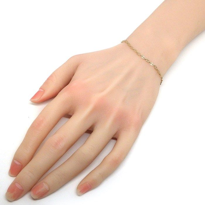K10 Yellow Gold Oval Link Chain Bracelet - Timeless Elegance