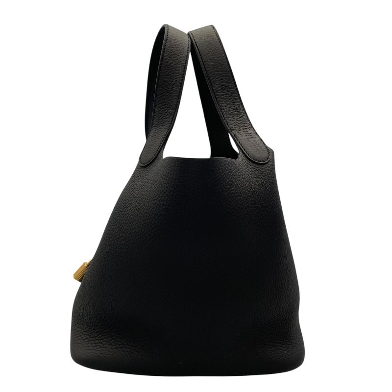 HERMES Picotin Lock MM Black with Gold Hardware - 2024 Edition