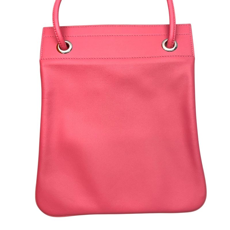 HERMES Aline Mini Shoulder Bag in Rose Azalee with Silver Hardware