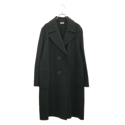 HERMES Black Cashmere Coat - Timeless Elegance