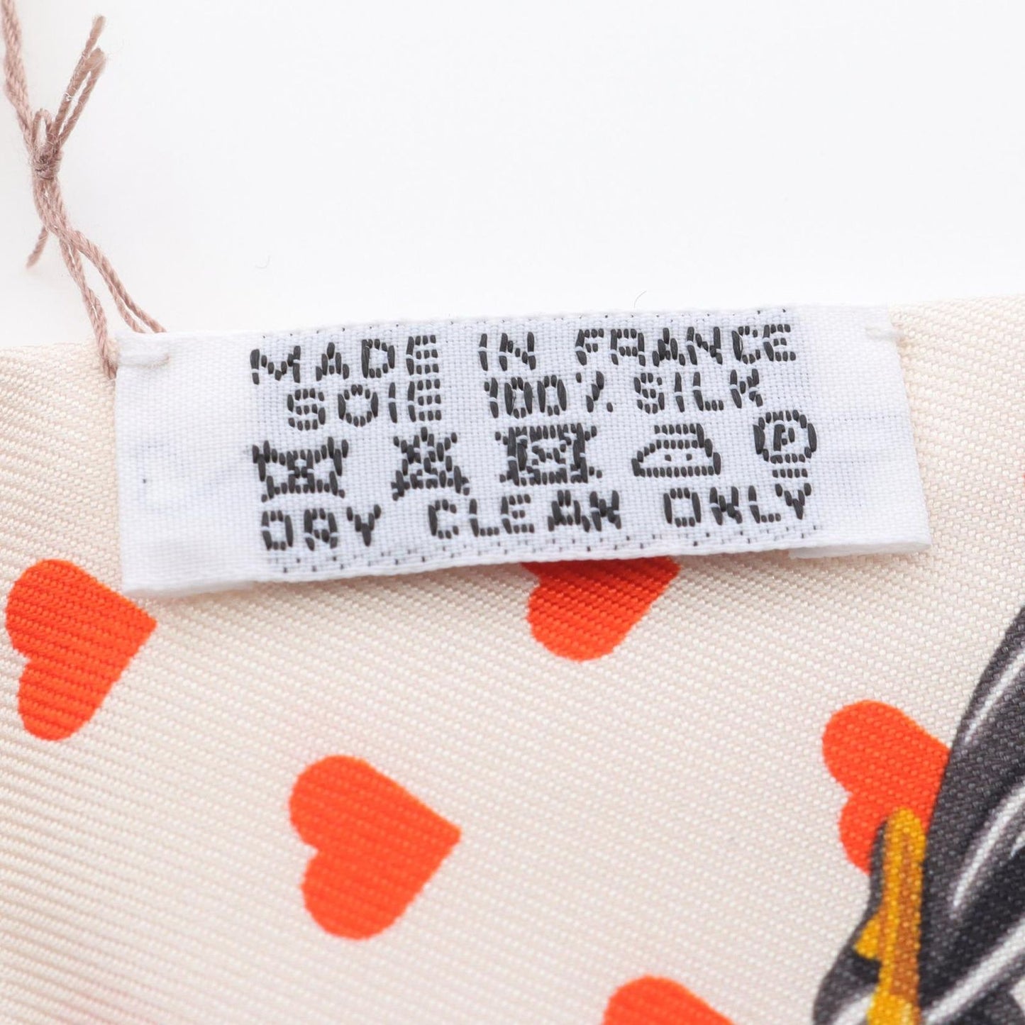 HERMES Brides de Gala Love Twilly Scarf - Ivory & Black Silk