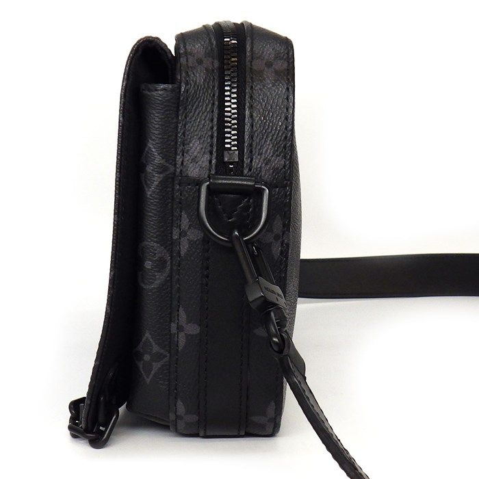 Louis Vuitton Steamer M45585 Black Monogram Eclipse Shoulder Bag