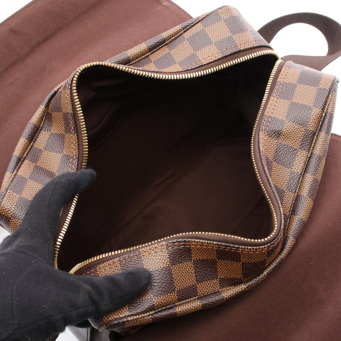Louis Vuitton Naviglio Shoulder Bag - Timeless Elegance in Brown