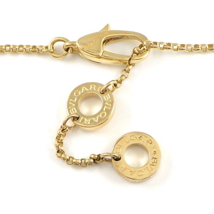 BVLGARI Onyx Circle Necklace in 18K Yellow Gold - Timeless Elegance
