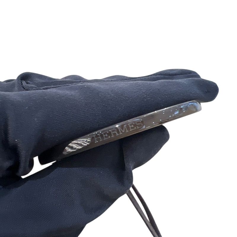 HERMES Lift GM Black Enamel & Buffalo Horn Accessory