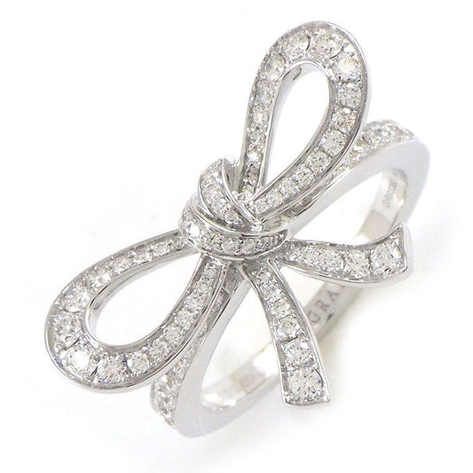 Graff Tilda's Bow Mini Ring with Diamonds in 18K White Gold