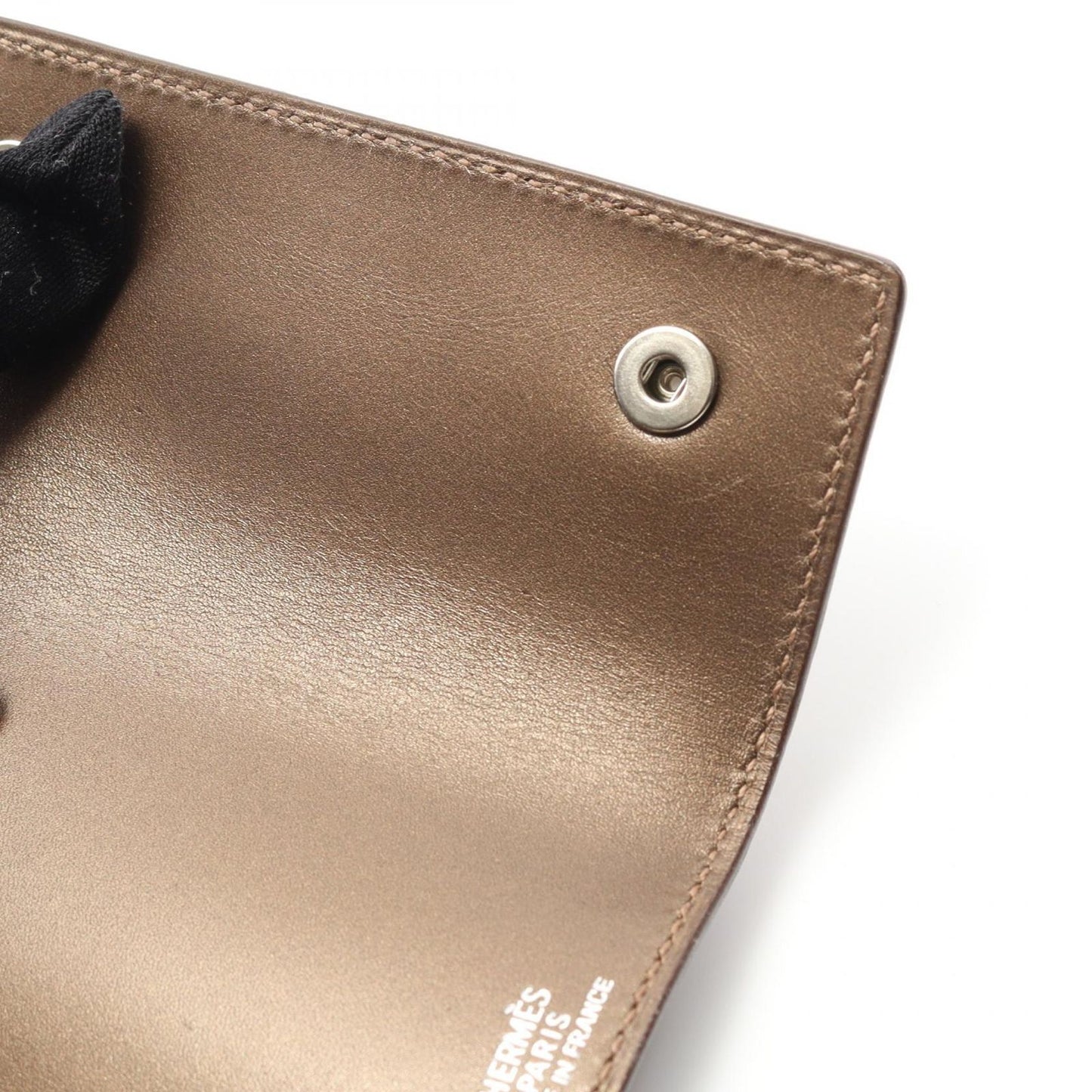 HERMES Serre Bronze Key Case - Exquisite Craftsmanship